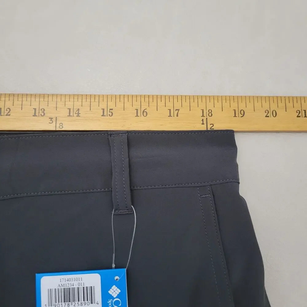 Columbia Mens Shorts Omni Wick Hybrid Trek Gray Flat Front 10